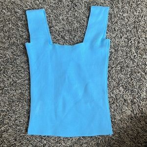 Blue crop Tank top